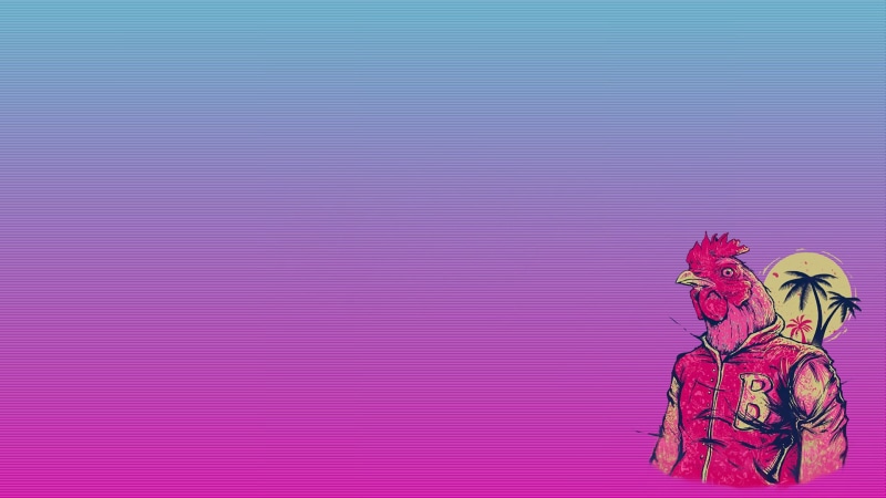 pink, 1080P, rooster, hd, hotline, video games, miami