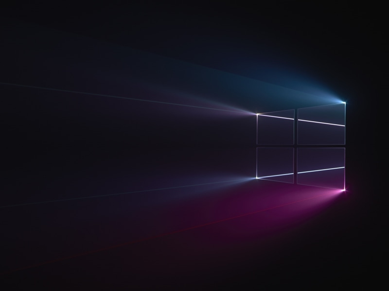Windows 10, glowing, purple, backgrounds, laser, nature, copy space, spotlight, GMUNK, wall - building feature, light beam, lighting equipment, red, abstract