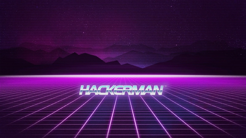 Retrowave, 4K, purple, vintage, hackerman, synthwave