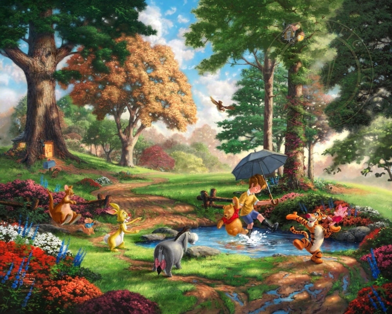 water, day, animal wildlife, trees, Winnie The Pooh, females, rural Scene, people, The Disney dreams collection, Winnie-The-Pooh and All, landscape, land