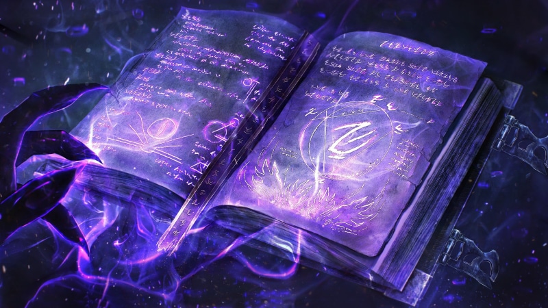 dark magic, runes, book, magic, 2K