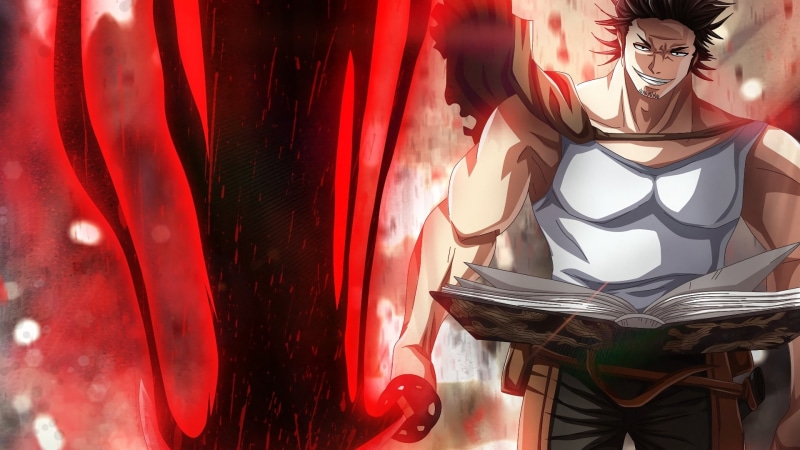 1080P, Book, black, sukehiro, Spell, digital, yami, Anime, Yami Sukehiro, Black Clover, clover, Magic