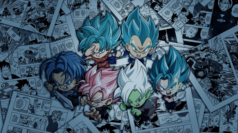 5K, Dragon Ball, Vegeta, Vegito, Black Goku, trunks, Vegito Blue, Dragon Ball Super, super sayan rose, Super Saiyan Blue, Zamasu, Son Goku