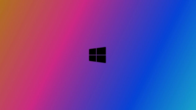 blurred, 1080P, Windows 10, logo, abstract, colorful