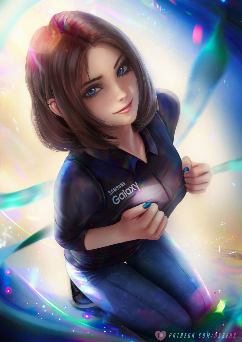 Sam is a Samsung assistant by KopistinskaySvetlana on DeviantArt