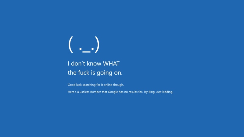 Windows Errors, Microsoft Windows, Windows 10, blue, 1080P, errors, humor, Emoji, Microsoft