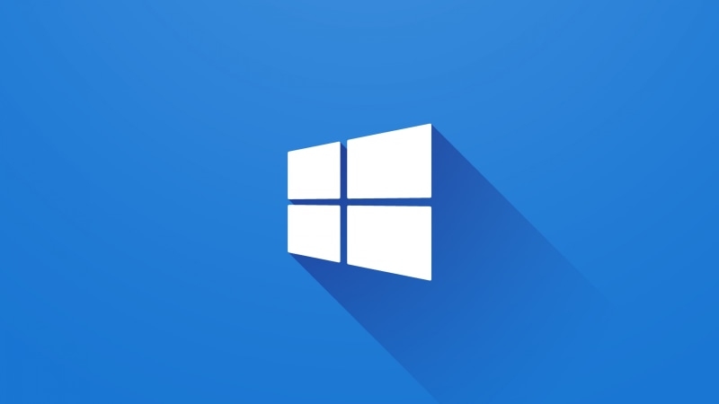 Windows 10, logo, windows, 5k, 4k, Microsoft, blue