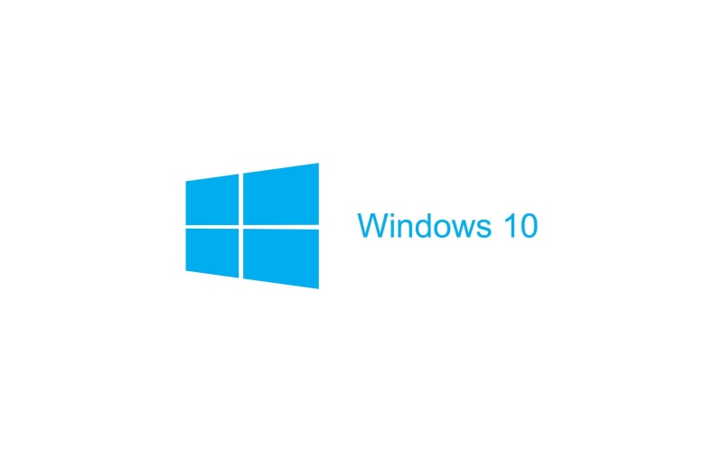 background, windows 10, white background, 2K, logo, windows, white