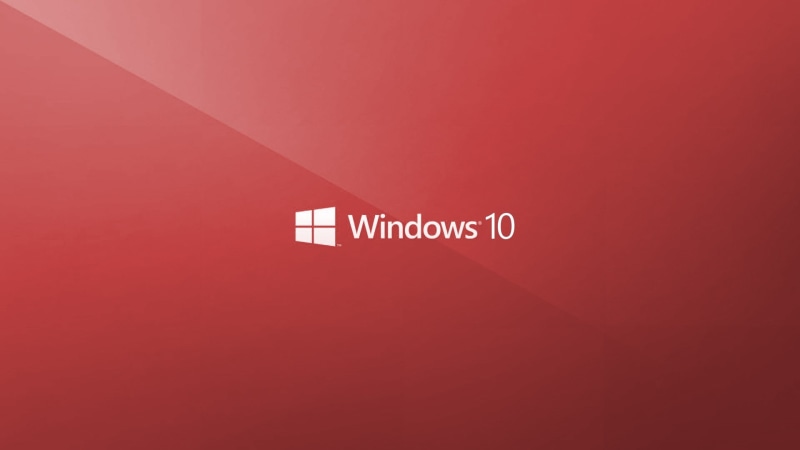 windows, minimalism, 1080P, logo, red, windows 10