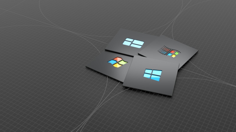 Windows 7, windows logo, Windows 10, 4K