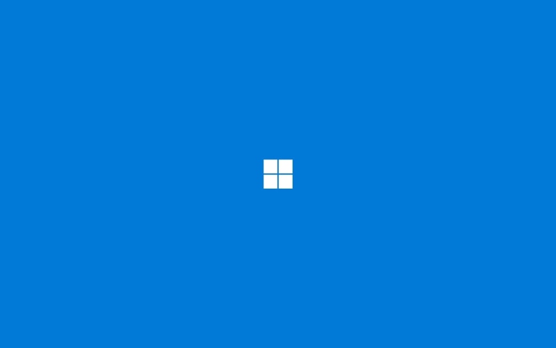 minimalism, simple background, 2K, operating system, logo, Windows 10, Microsoft Windows
