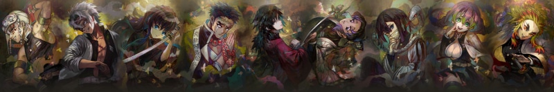 Sanemi Shinazugawa, Gyomei Himejima, Anime, Giyuu Tomioka, Mitsuri Kanroji, Obanai Iguro, 8K, Muichiro Tokito, Shinobu Kochou, Demon Slayer: Kimetsu no Yaiba