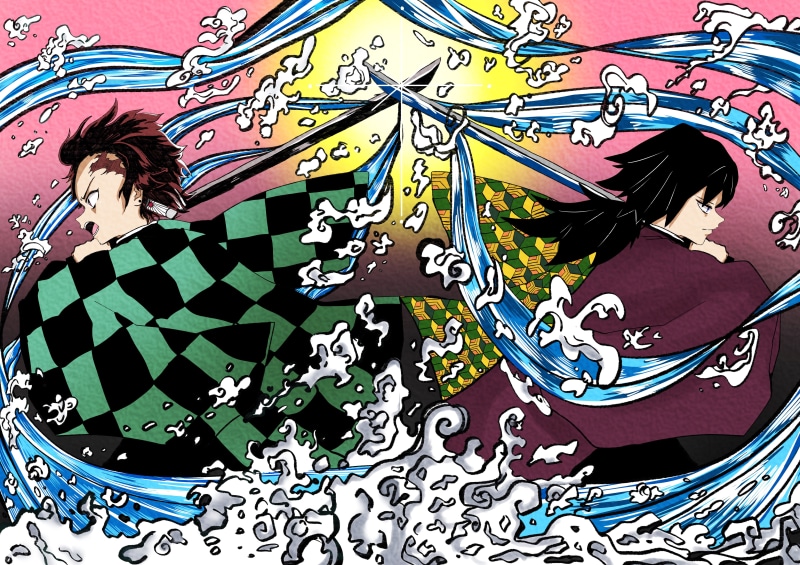 Tanjirou Kamado, 5K, Demon Slayer: Kimetsu no Yaiba, Giyuu Tomioka, Anime