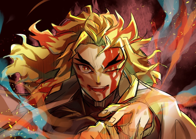 Kyojuro Rengoku, 2K, Demon Slayer: Kimetsu no Yaiba, Anime