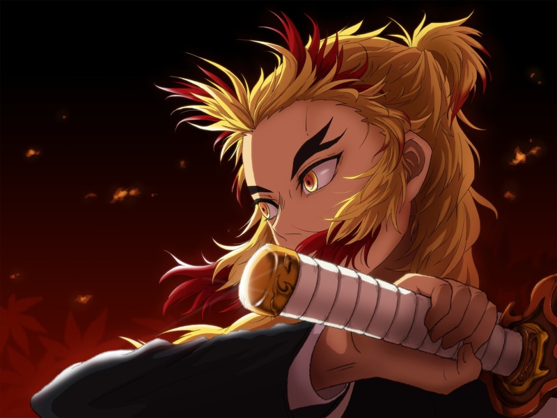 Demon Slayer: Kimetsu no Yaiba, 2K, Anime, Kyojuro Rengoku