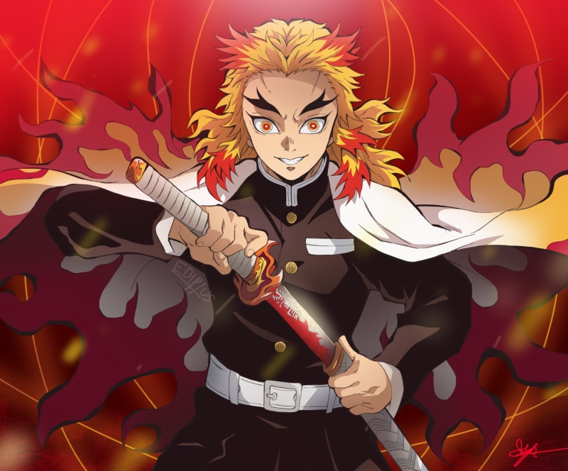 Anime, Kyojuro Rengoku, Demon Slayer: Kimetsu no Yaiba, 1080P