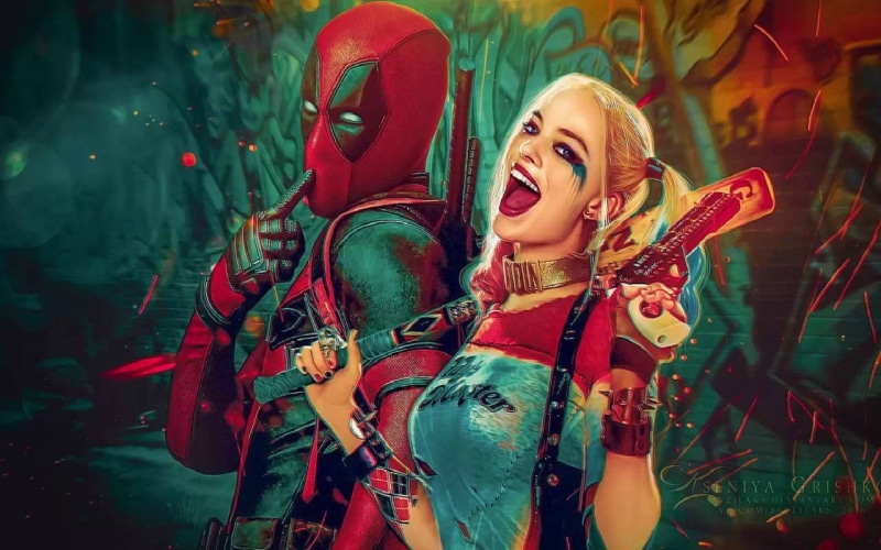 deadpool, leisure activity, young women, portrait, holding, enjoyment, one person, women, emotion, arts culture and entertainment, lifestyles