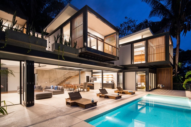 swimming pool, modern, luxury, 720P, house, mansions, architecture