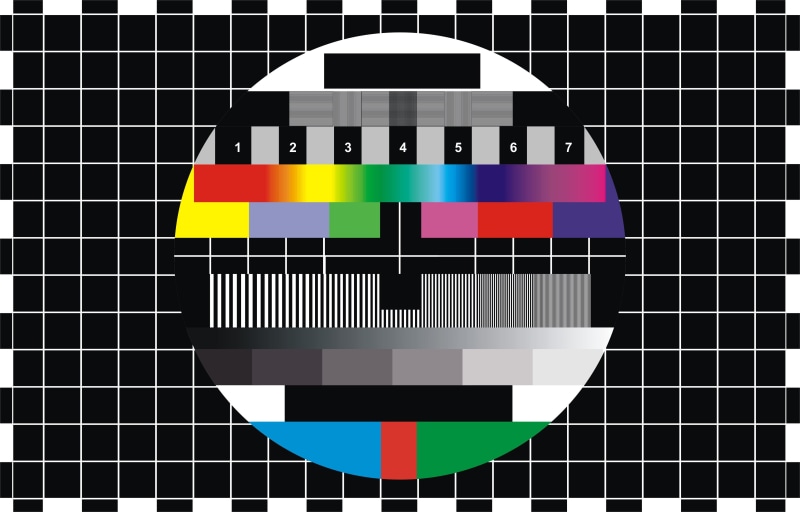 TV, wall - building feature, circle, television, style, art and craft, striped, studio shot, textile, rainbow, paint, close-up, multi colored, single object