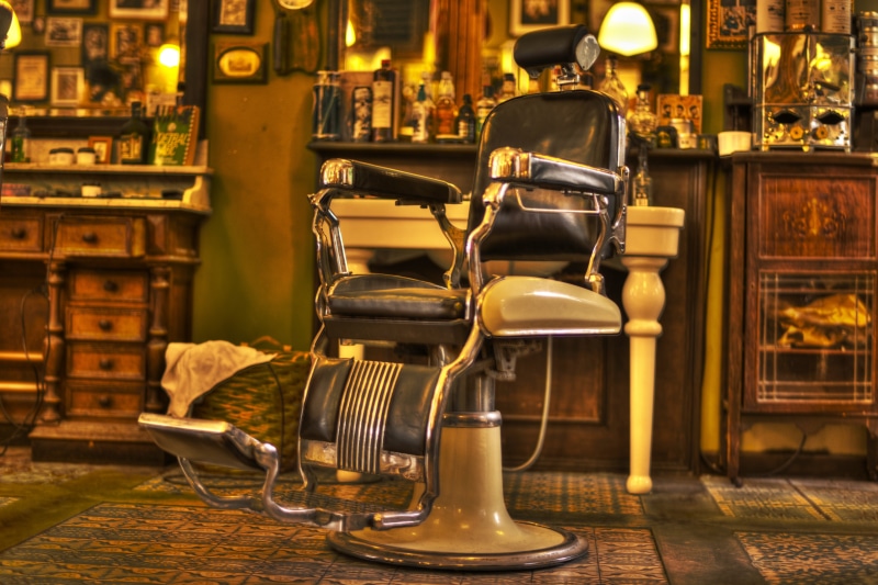 electric lamp, salon, green, mat, table, absence, barbershop, hdr, food and drink industry, leather, retro styled, stylish, antique, indoors, floor, white