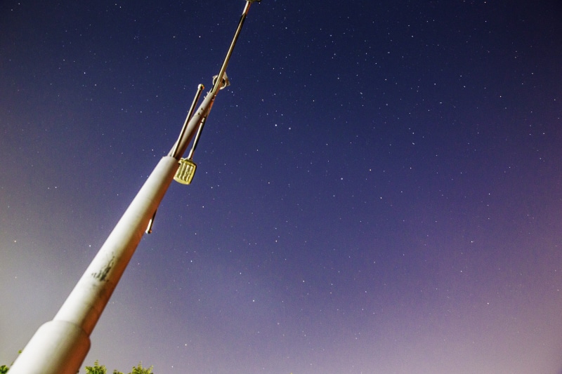 5K, astronomy, infinity, outdoors, sky, motion, star, south korea, tall - high, no people, science, space, blue, low angle view, star field, clear sky