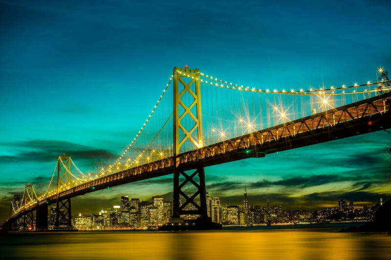 downtown District, california, 5K, dusk, black bridge, time, new York City, uSA, cityscape, suspension Bridge, bridge - Man Made Structure, manhattan - New York City