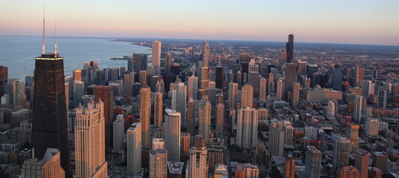 city, near, manhattan - New York City, John Hancock, urban Scene, Sears Tower, photography, built Structure, architecture, chicago, sunset, skyscrapers