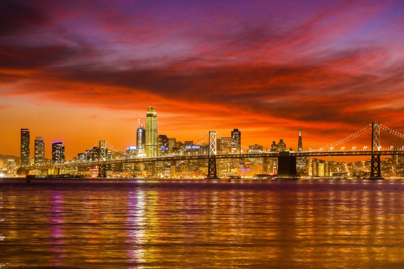 francisco, downtown District, downtown, famous Place, painting, near, 5K, urban Skyline, brooklyn Bridge, San Francisco, east River, san, skyscraper, architecture