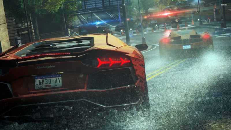 need for speed, lamborghini aventador pictures, pagani, lamborghini, 2K, lamborghini aventador photos, 2560x1440, most wanted, game, pagani huayra, lamborghini aventador