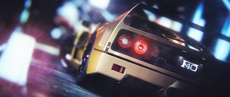 car, F40, ultra-wide, Need for Speed, Ferrari, 2K