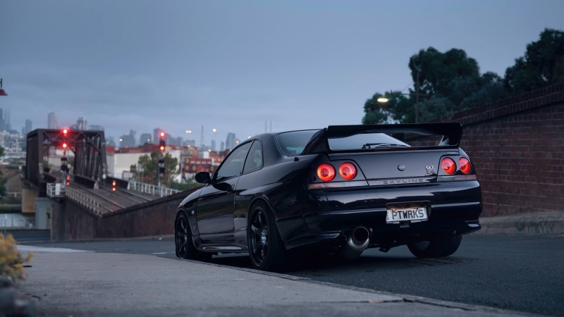 1080P, Nissan Skyline GT-R, Japanese cars, street, Nissan, Nissan Skyline, JDM, purple cars, Nissan Skyline GT-R R33, sports car
