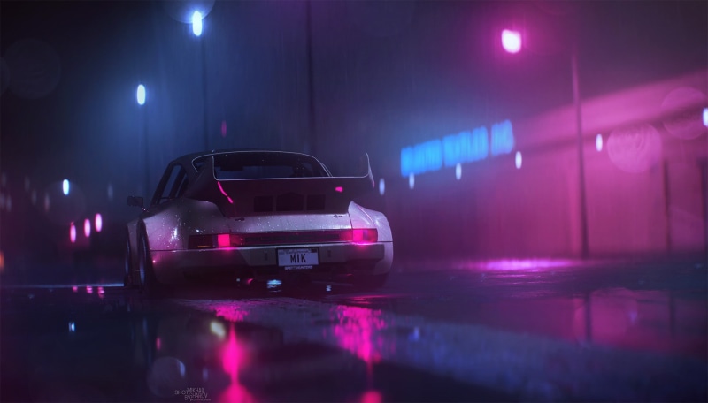 need for speed 2016, transportation, pink color, no people, car, Need for Speed, mode of transportation, land vehicle, night, motor vehicle, luxury, 1080P