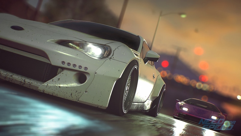 road, city, mode of transportation, need for speed 2016, luxury, transportation, white, illuminated, coupe, motor vehicle, Need for Speed, night, technology