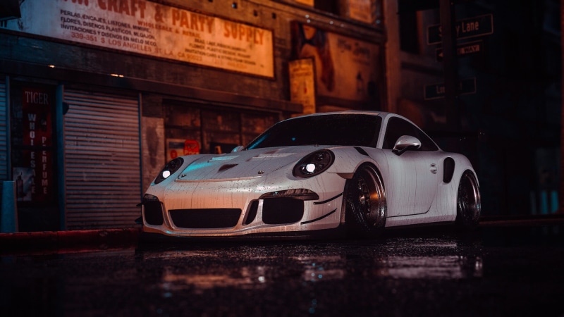 Art, Car, by Shaply Works, White, Style, Lil Shaply, 1080P, Machine, NFS, 911 GT3 RS, Auto, Need For Speed 2016, Transport and Vehicles, Shaply Works