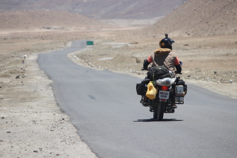 day, sunlight, headwear, rider, people, lifestyles, ride, blue, person, leh, sky, road, himalyan, road trip, kashmir, mode of transportation, transportation