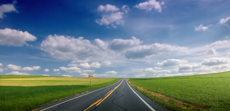 rural, clouds, travel, green grass, Pennsylvania, Moore Township, Lehigh Valley, cumulus, asphalt, scenics, landscape, creative commons, blue, highway