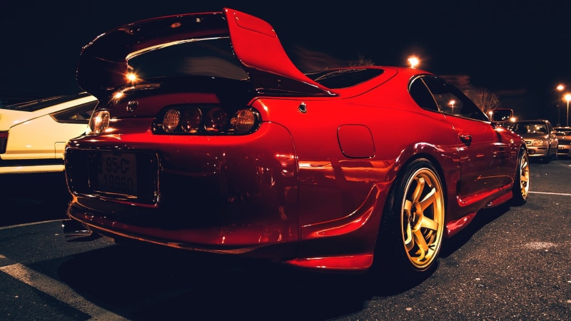 Parking, luxury, engine, transportation, retro Styled, elegance, Car, modern, stationary, mk, street, Drives, Toyota, tire, illuminated, outdoors, wheel