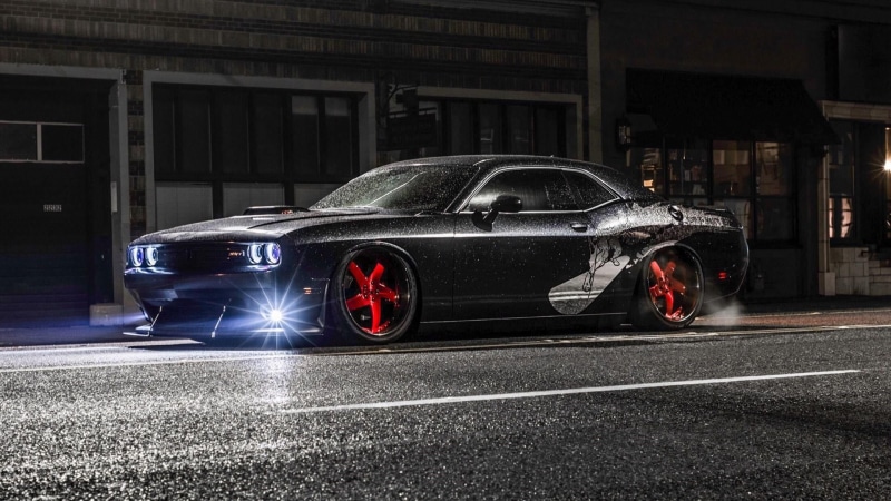car accident, architecture, street, built structure, on the move, muscle car, asphalt, car, night, vehicle, 1080P, motor vehicle, transportation, black car