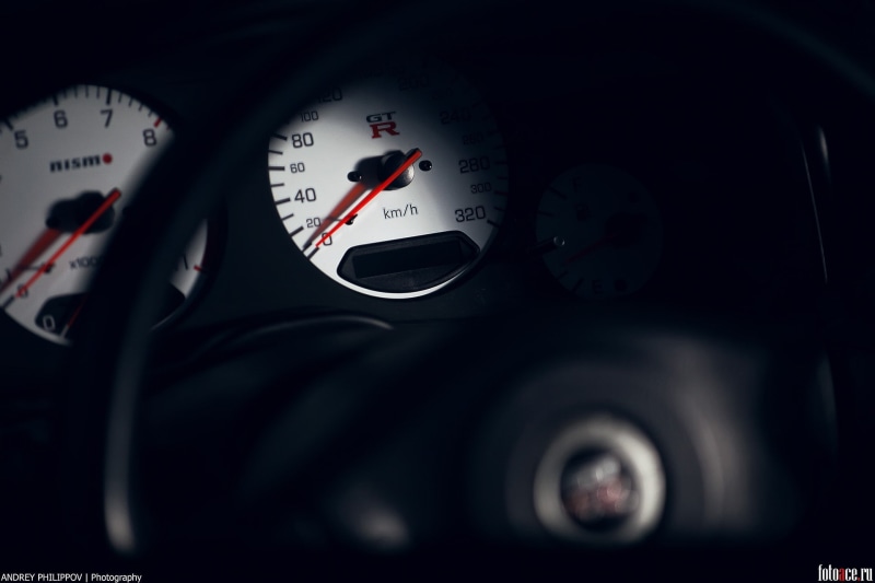 instrument of measurement, accuracy, speedometer, vehicle interior, Nissan, dashboard, close-up, car interior, motor vehicle, Nissan Skyline GT-R R33, Nissan Skyline GT-R R34