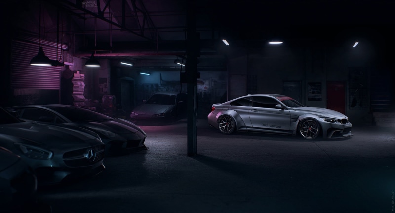 Art, Nissan, Garage, NFS, BMW, Transport and Vehicles, Lamborghini, Home, Need For Speed, Mikhail Sharov, by Mikhail Sharov, Mersedes, 1080P