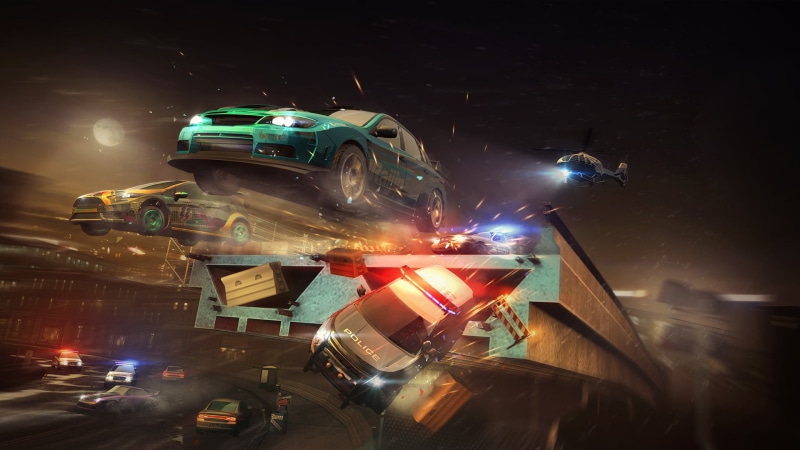 motion, land vehicle, 1080P, no people, street, transportation, night, digital composite, illuminated, video games, Need for Speed, car, arts culture and entertainment