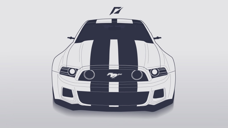 still life, art and craft, reflection, Ford, cut out, white, 1080P, Need for Speed, shape, front view, travel, copy space, craft, 2014, headwear, Mustang