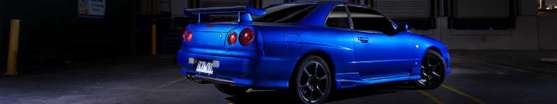 city, mode of transportation, blue cars, blue, land vehicle, Nissan Skyline GT-R, gtr, architecture, transportation, government, stationary, travel, night