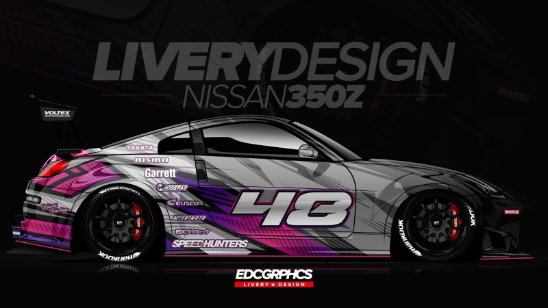 JDM, 1080P, race cars, EDC Graphics, mode of transportation, text, social issues, Nissan, motor vehicle, information, land vehicle, Nissan 350Z, architecture