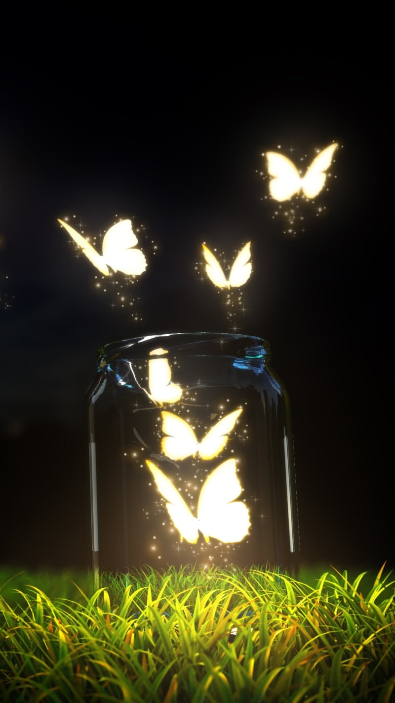 shiny, food and drink, bright, glow, no people, bottle, glowing, illuminated, plant, fire - natural phenomenon, Butterfly, celebration, lighted, 1080P