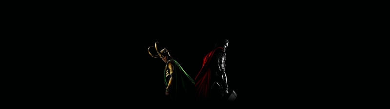 Loki, dual display, Thor : Ragnarok, Thor, 4K, multiple display