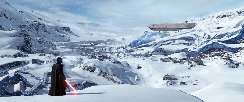 wars, mountain, Darth Vader, winter, sky, ren, outdoors, 4K, snow, video games, star, mountain range, cold temperature, beauty in nature, kylo, nature