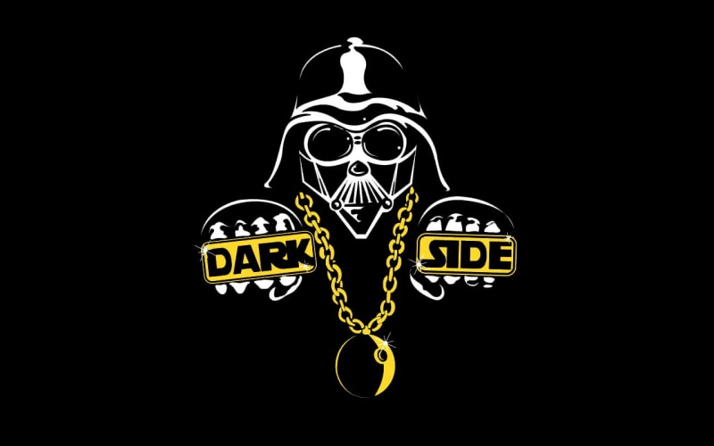 human Skull, indoors, darth, evil, Darth Vader, 720P, studio shot, halloween, horror, black background, sport, humor, computer Graphic, biker, sign, symbol