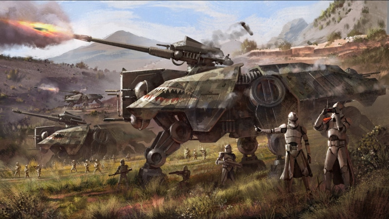 AT-TE, Star Wars, 1080P, Clone Trooper