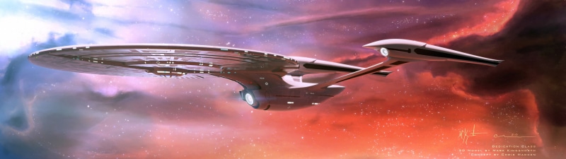 space, nebula, 4K, multiple display, Star Trek, USS Enterprise (spaceship), dual monitors